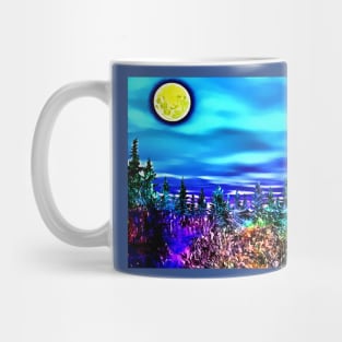 Full Moon over Forest Mug